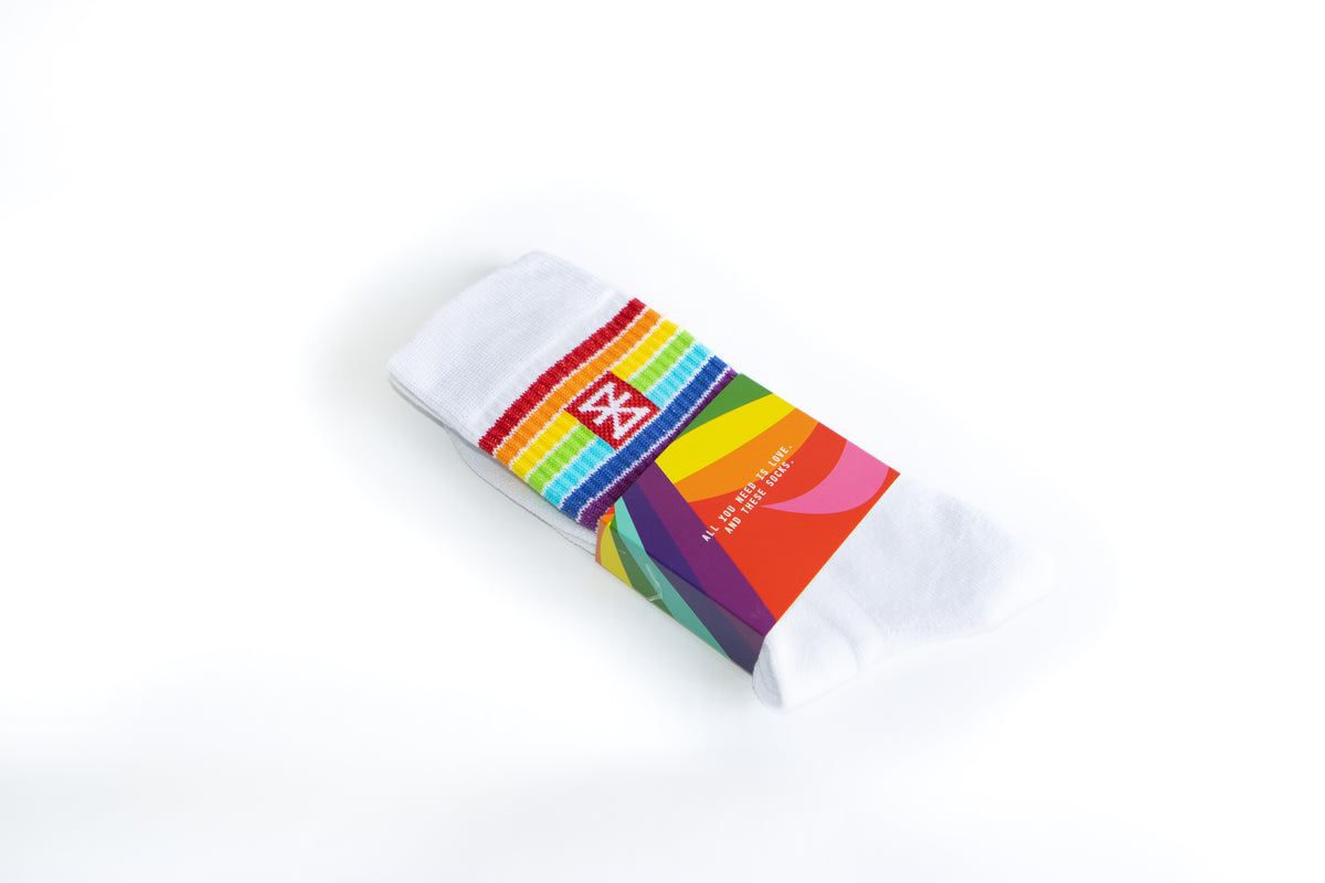 Enschede Pride sportsokken regenboog
