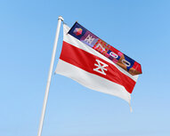 Enschede 700 Vlag + Wimpel actie Enschede 700 Vlag + Wimpel actie