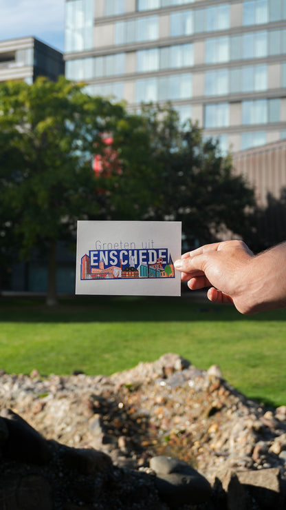 Ansichtkaart Groeten uit Enschede